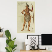 Poster Indien dans la peinture corporelle (Bureau à domicile)