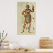 Poster Indien dans la peinture corporelle (Cuisine)