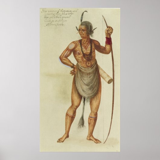 Poster Indien dans la peinture corporelle (Devant)