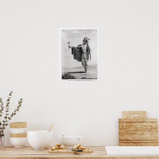 Poster Indien de la Nation de Kaskaskia (Cuisine)