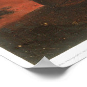 Poster Indien par un feu de camp (0744A) (Coin)