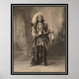 Poster Indien vintage : Homme de couleur, Arapahoes -