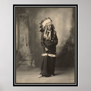 Poster Indien vintage : Ours d'Eagle, Sioux -