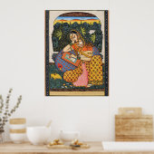 Poster Indienne, Femme moghole, Princesse (Cuisine)