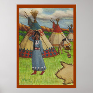 Poster Indiens Blackfoot