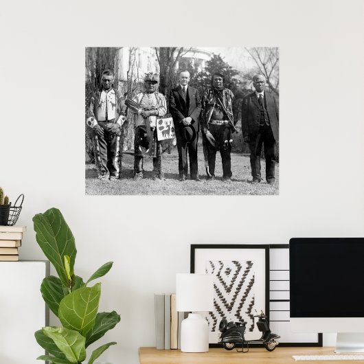 Poster Indiens d'Osage : 1925 (Bureau à domicile)