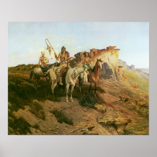 Poster Indiens vintages, Prowlers of the Prairie, Seltzer (Devant)