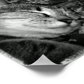 Poster Indigo souriant B+W (Coin)