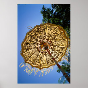 Poster Indonésie, Bali   Temple parapluie