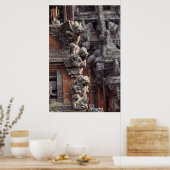 Poster Indonésie, Bali, Ubud, sculptures de pierre de l'h (Cuisine)