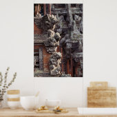 Poster Indonésie, Bali, Ubud, sculptures de pierre de l'h (Cuisine)