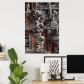 Poster Indonésie, Bali, Ubud, sculptures de pierre de l'h (Bureau à domicile)