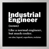 Poster Industrial Engineering Funny Engineer (Devant)