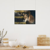 Poster Inébranlable. Intrépide. Inarrêtable. (Cuisine)