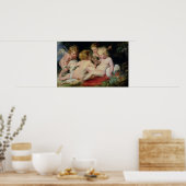 Poster Infant Christ with John the Baptist and two (Cuisine)