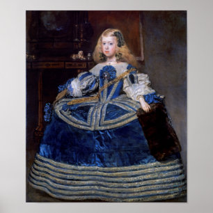 Poster Infanta Margarita Teresa Blue Dress, Velazquez