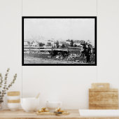 Poster Infanterie et camp à Tenallytown 1864 (Cuisine)