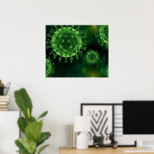 Poster Infection à l'agent pathogène du virus du col de l (Bureau à domicile)