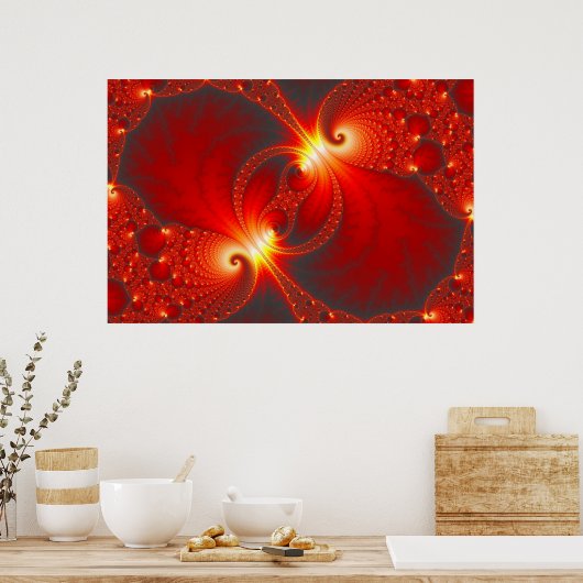 Poster Infernal - Fractal Art (Cuisine)