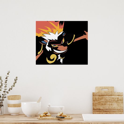 Poster Infernape dans l'obscurité (Cuisine)