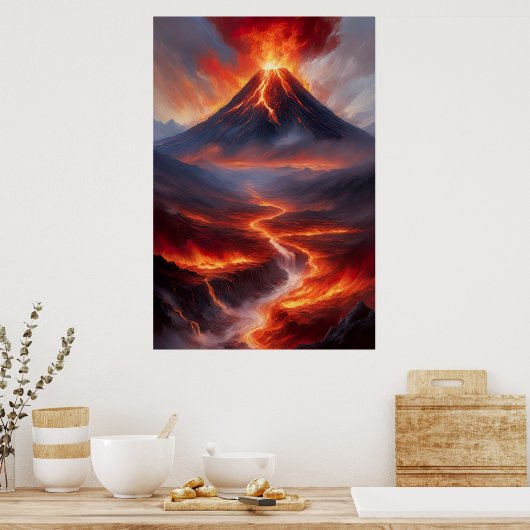 Poster Inferno Unleashed, L'Éruption Volcanique Massive (Cuisine)