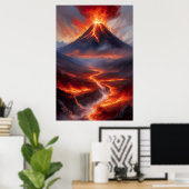 Poster Inferno Unleashed, L'Éruption Volcanique Massive (Bureau à domicile)
