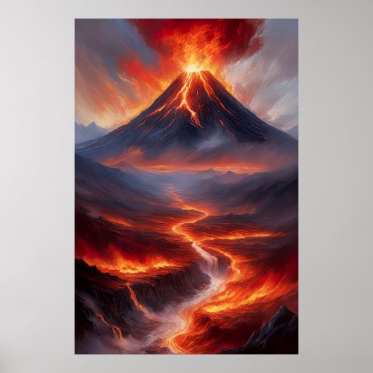 Poster Inferno Unleashed, L'Éruption Volcanique Massive (Devant)