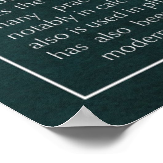 Poster Infinité (Coin)