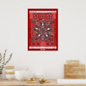 POSTER "INFINITÉ FRACTALE" IMPRIMER MANDALA GICLEE (Cuisine)