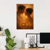 Poster Infinite Promise – Romantic Celestial Design (Bureau à domicile)