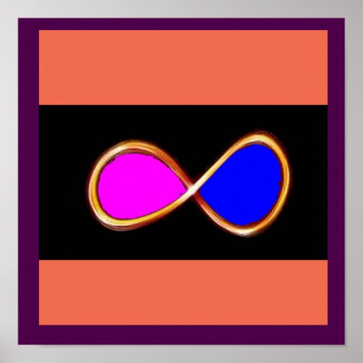 Poster INFINITION VRAI AMOUR cosmos mathématiques science (Devant)