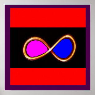 Poster INFINITION VRAI AMOUR cosmos mathématiques science