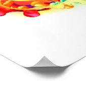 Poster Infinity avec Rainbow Jellyfish (Coin)