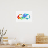 Poster Infinity avec Rainbow Jellyfish (Cuisine)
