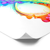 Poster Infinity avec Rainbow Jellyfish (Coin)