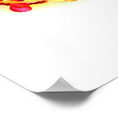 Poster Infinity avec Rainbow Jellyfish (Coin)