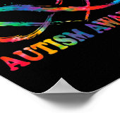 Poster Infinity Heart Love Sensibilisation sur l'autisme (Coin)