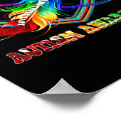 Poster Infinity Heart Love Sensibilisation sur l'autisme  (Coin)