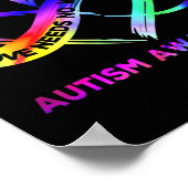 Poster Infinity Heart Love Sensibilisation sur l'autisme (Coin)