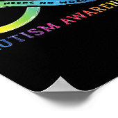 Poster Infinity Heart Love Sensibilisation sur l'autisme  (Coin)