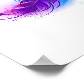 Poster Infinity with purple feather (Coin)