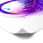 Poster Infinity with purple feather (Coin)