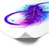 Poster Infinity with purple feather (Coin)