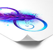 Poster Infinity with purple feather (Coin)