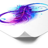 Poster Infinity with purple feather (Coin)