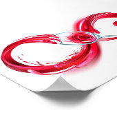 Poster Infinity with Red Wine (Coin)
