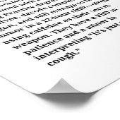 Poster Infirmière (Coin)