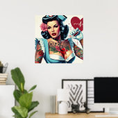 Poster Infirmière (Bureau à domicile)
