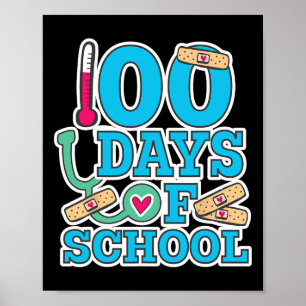 Poster Infirmière 100 Jours D'École
