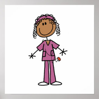Poster Infirmière afro-américaine